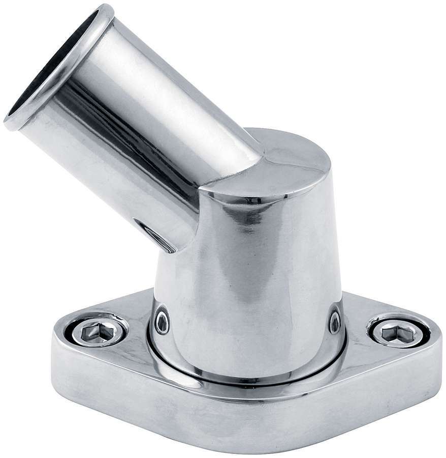 Allstar Water Neck 45 Degree 1-1/2" ID Hose Swivel O-Ring Aluminum Polished Chevy V8 ALL30171