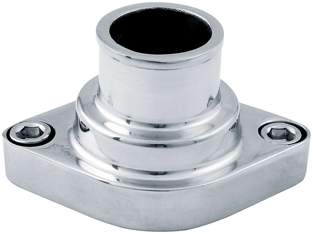 Allstar Water Neck Straight 1-1/2" ID Hose O-Ring Hardware Included Aluminum Polished Chevy V8 ALL30172