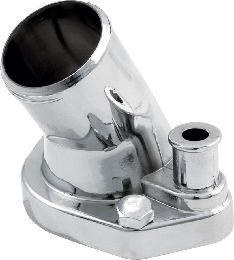 Allstar Water Neck 45 Degree 1-1/2" ID Hose O-Ring Aluminum Chrome Small Block Ford ALL30174
