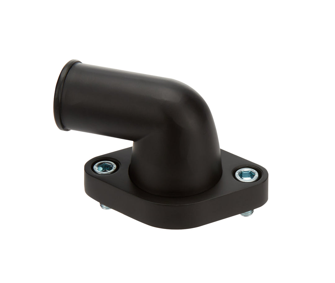 Allstar Water Neck 90 Degree 1-1/2" ID Hose Swivel O-Ring Aluminum Black Powdercoat Chevy V8 ALL30270