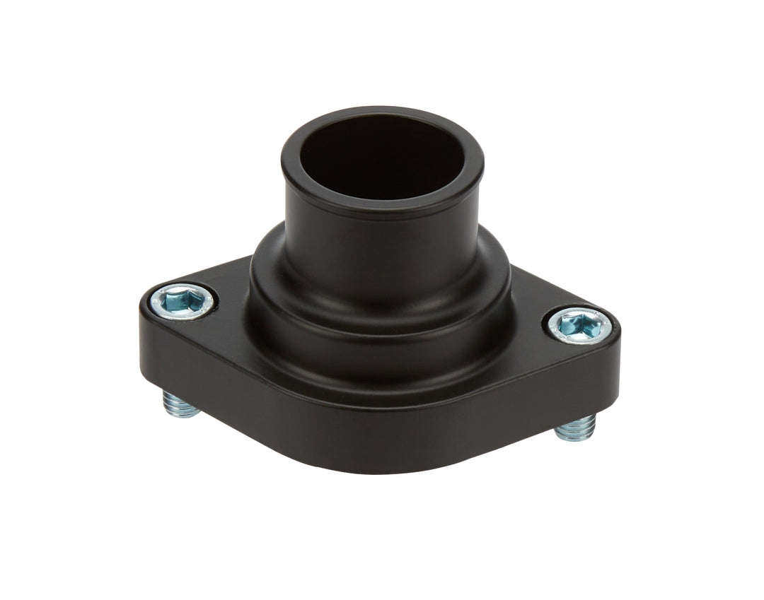 Allstar Water Neck Straight 1-1/2" ID Hose O-Ring Aluminum Black Powdercoat Chevy V8 ALL30272