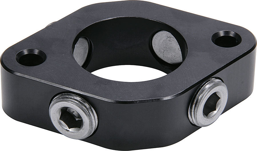 Allstar Water Neck Spacer 1" Thick Four 1/2" NPT Female Ports O-Ring Seal Aluminum Black ALL30375