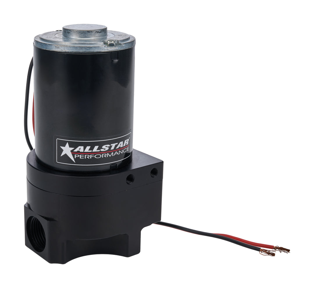 Allstar Water Pump Electric 12 AN Female O-Ring Inlet and Outlet Remote Mount Aluminum Black ALL31120
