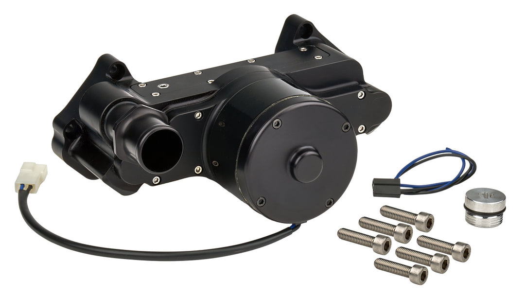 Allstar Water Pump Electric Block mount 1-1/4"-12 Hose Barb O-Ring Inlet 1-1/4"-12 Hose Barb Kit ALL31122