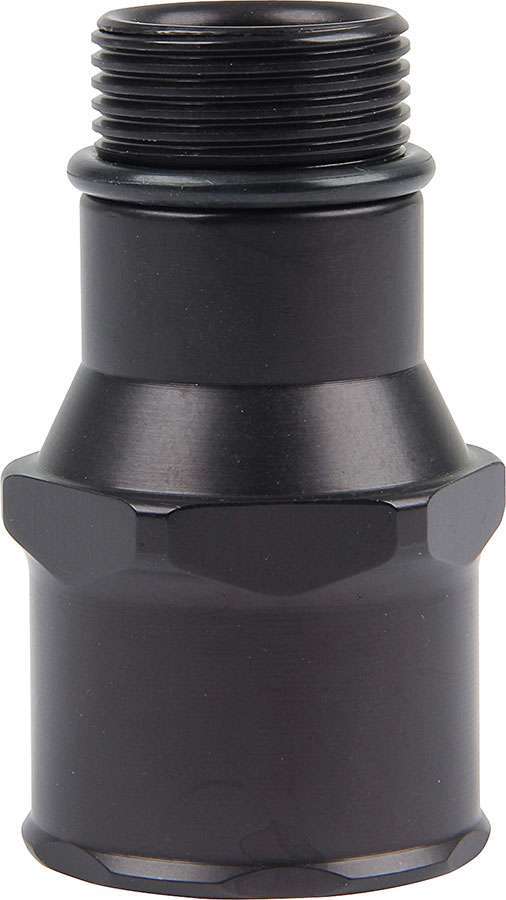 Allstar Fitting Water Pump 1-3/4" Hose Barb to 1-1/4"-12 O-Ring Aluminum Black Anodized In-Line ALL31137