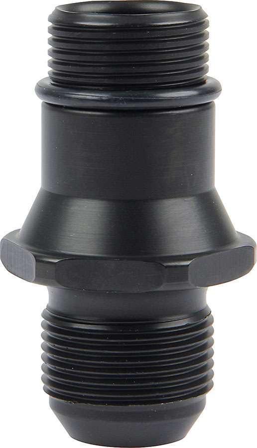 Allstar Fitting Water Pump 16 AN Male to 1-1/4"-12 O-Ring Aluminum Black Anodized In-Line Water ALL31139