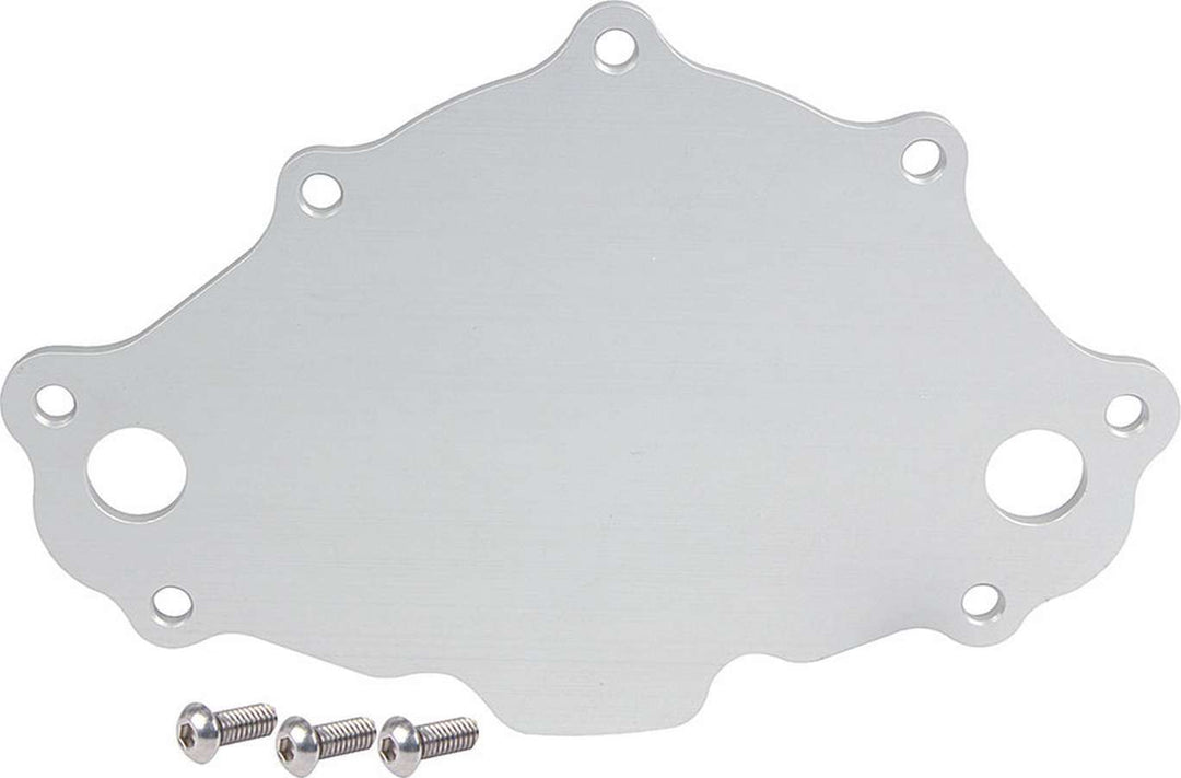 Allstar Water Pump Back Plate Aluminum Natural Early Small Block Ford ALL31153
