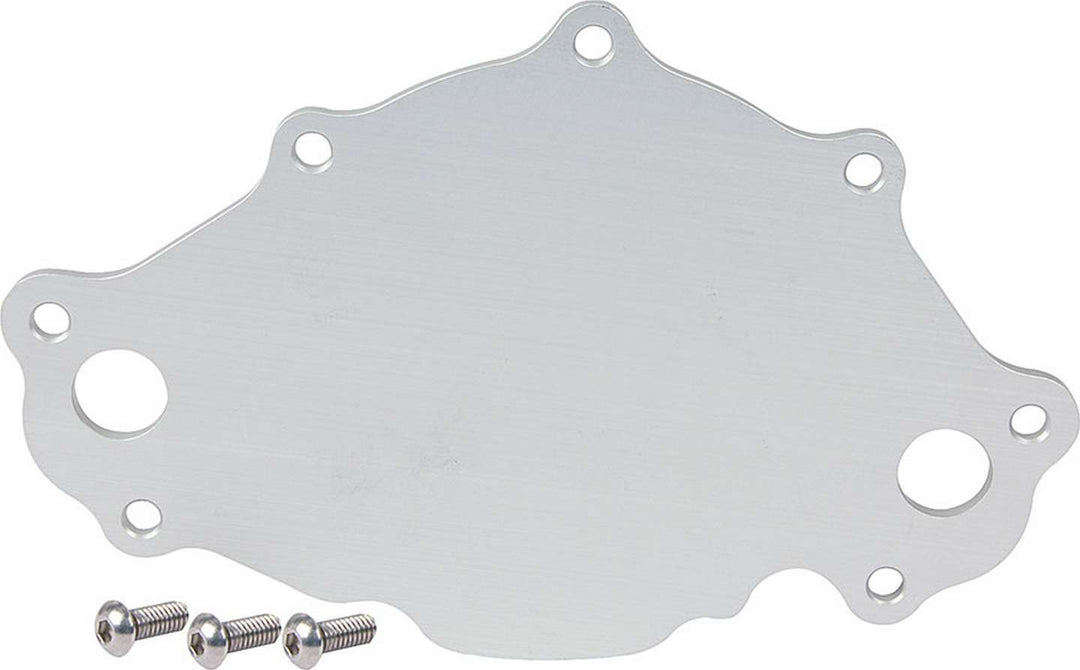 Allstar Water Pump Back Plate Late Aluminum Natural Small Block Ford ALL31154