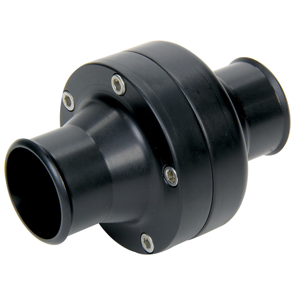 Allstar Thermostat Housing In-Line 1-1/2" Hose Barb to 1-1/2" Hose Barb Aluminum Black Anodized ALL31160