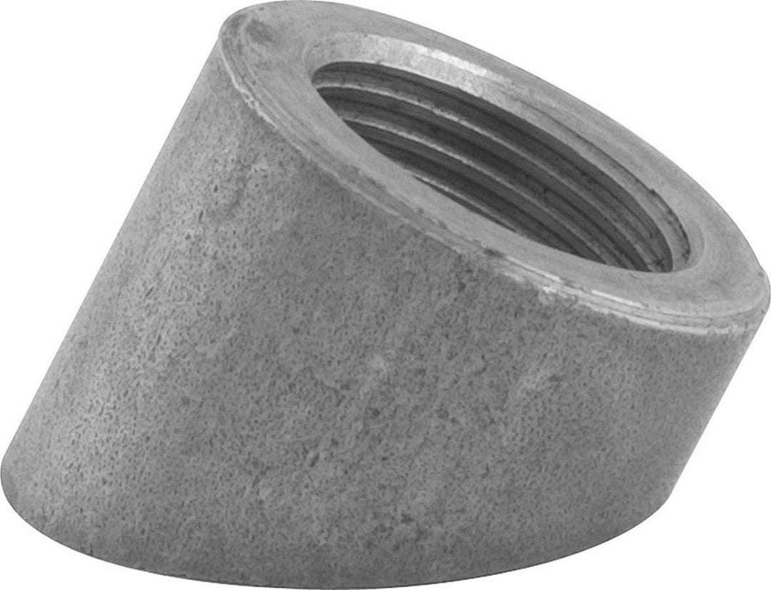 Allstar Oxygen Sensor Bung Weld-On 45 Degree Angle 18 mm x 1.50 Female Thread Steel Natural ALL34152
