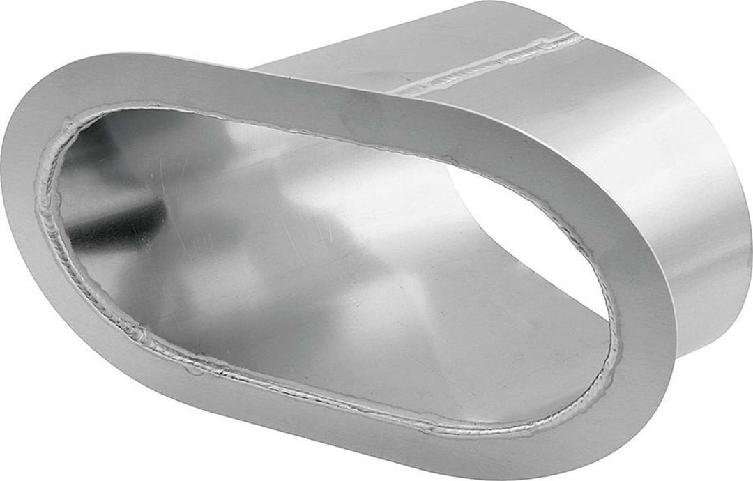 Allstar Exhaust Shield 5 x 9" Oval Single 55 Degree Outlet Aluminum Natural ALL34182