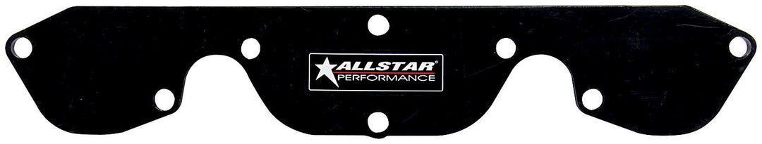Allstar Exhaust Port Blockoff 1-Piece 1/4" Thick Plastic Black SB2 Pair ALL34217