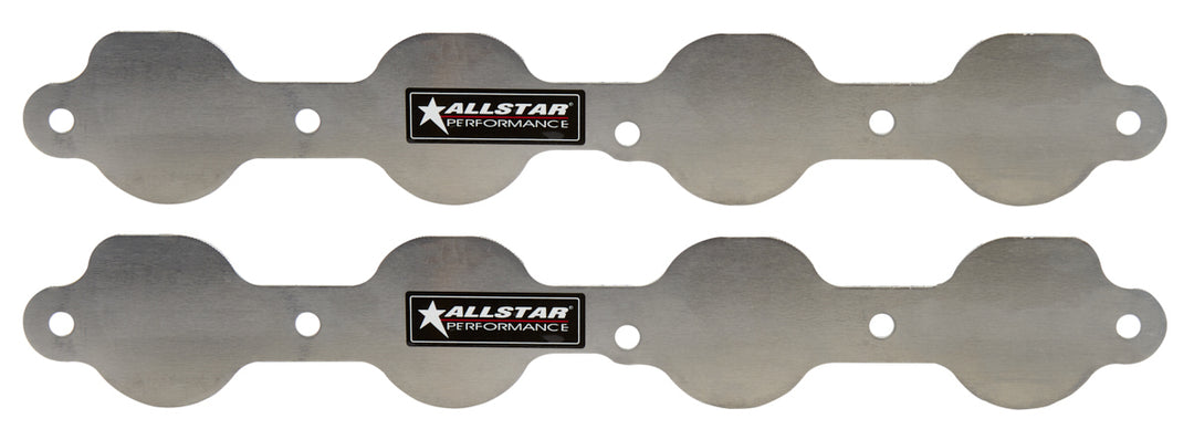 Allstar Exhaust Port Blockoff 1-Piece Aluminum Natural GM LS-Series Pair ALL34218