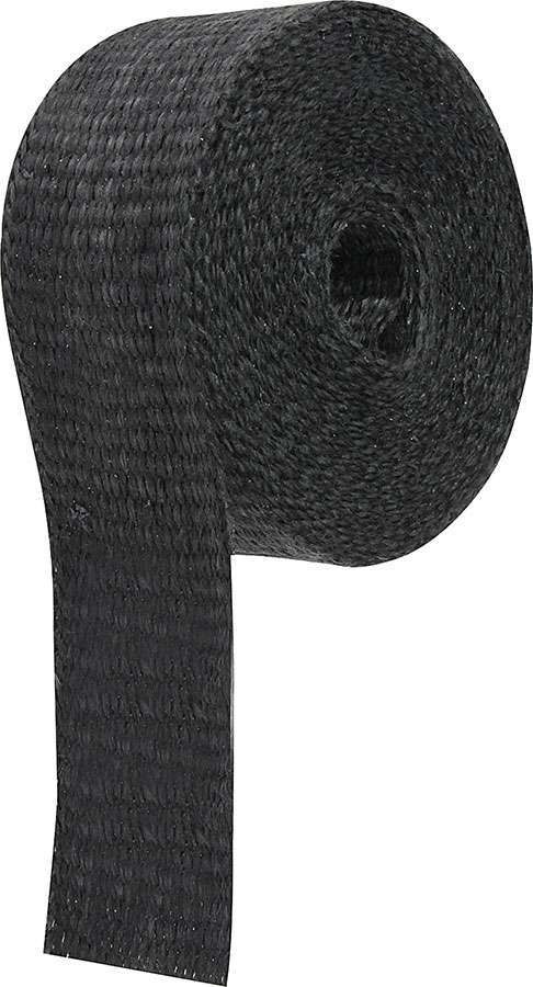 Allstar Exhaust Wrap 2" Wide 25 ft Roll Woven Fiberglass Black ALL34255