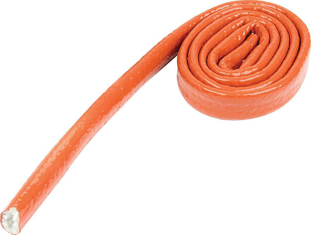 Allstar Hose and Wire Sleeve 1/4" ID 3 ft Silicone / Fiberglass Orange ALL34280