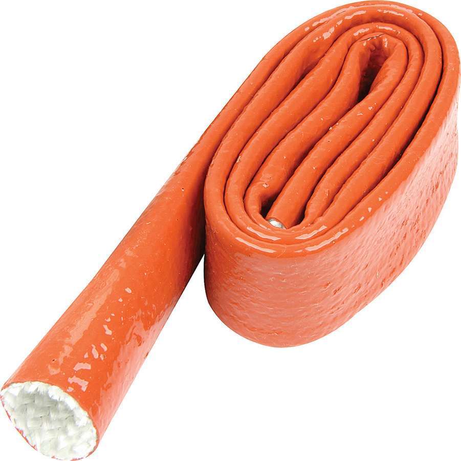 Allstar Hose and Wire Sleeve 3/4" ID 3 ft Silicone / Fiberglass Orange ALL34284