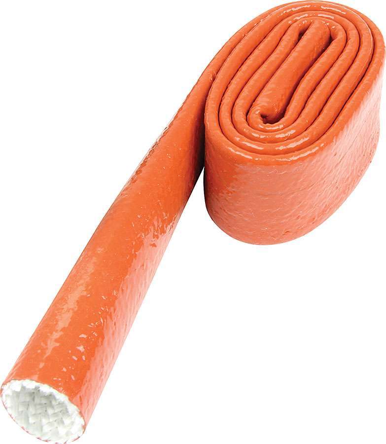 Allstar Hose and Wire Sleeve 7/8" ID 3 ft Silicone / Fiberglass Orange ALL34285