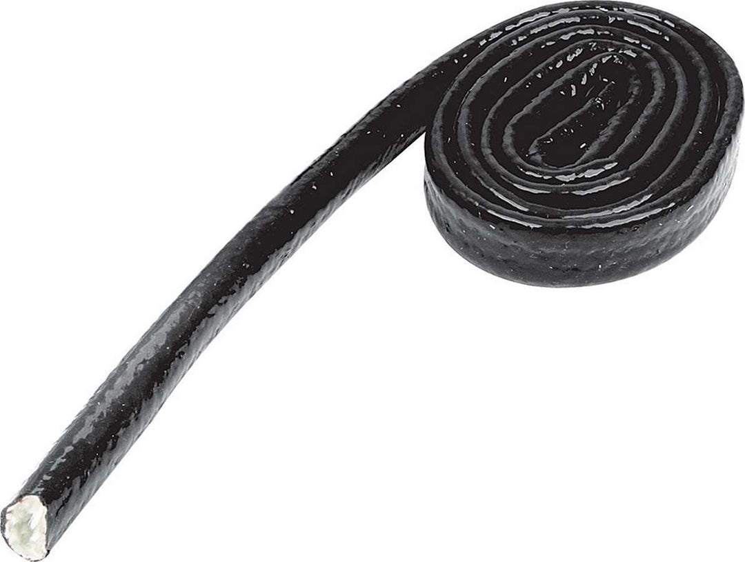 Allstar Hose and Wire Sleeve 1/4" ID 3 ft Silicone / Fiberglass Black ALL34290