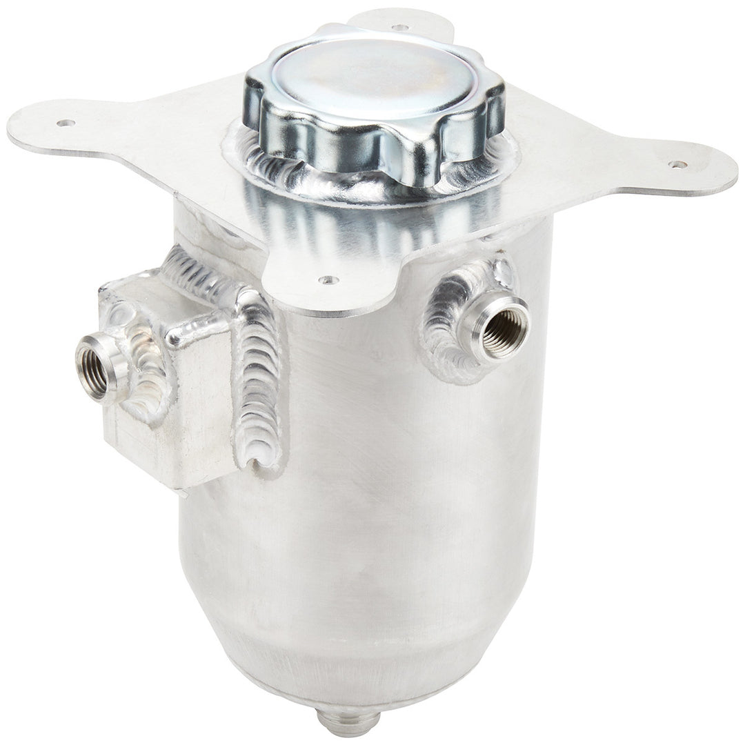 Allstar Remote Fill Tank Panel Mount Twist-On Cap 10 AN Outlet 3/8" NPT Overflow Integrated ALL36134