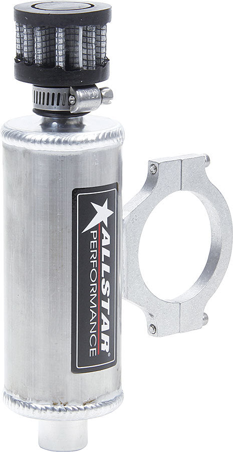 Allstar Breather Tank Mini Clamp-On 1.5" Diameter x 6.75" Tall 4 oz 1/4" NPT Female Inlet ALL36141
