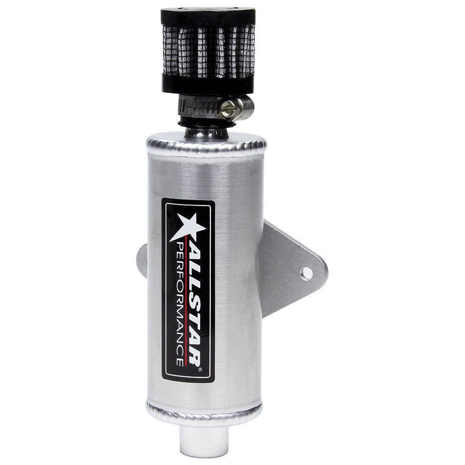 Allstar Breather Tank Mini Bolt-On 1.75" Diameter x 6.75" Tall 4 oz 1/4" NPT Female Inlet ALL36142