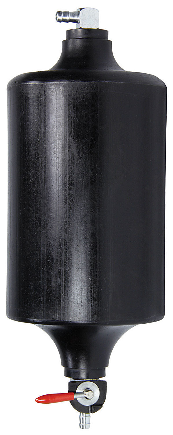 Allstar Overflow Tank Coolant 1 qt 1/4" Hose Barb Inlet 1/4" Hose Barb Petcock Drain Plastic ALL36154