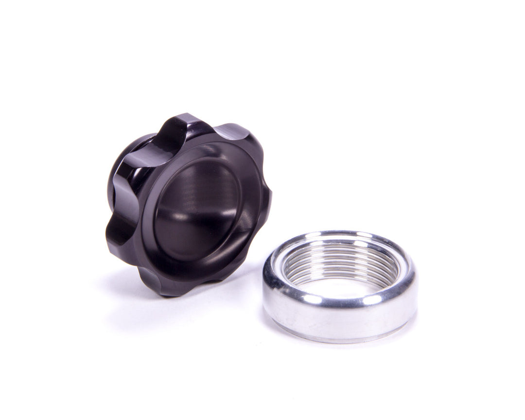 Allstar Bung and Cap Kit 1.375" Opening Weld-On Aluminum Bung Aluminum Threaded Cap Black Kit ALL36164