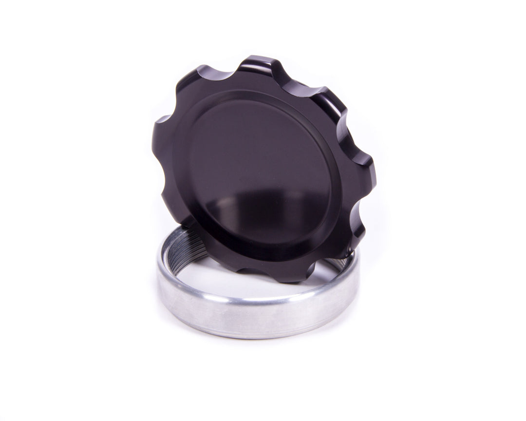 Allstar Bung and Cap Kit 3" Opening Weld-On Aluminum Bung Aluminum Threaded Cap Black Kit ALL36171