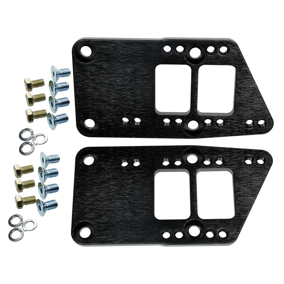 Allstar Motor Mount Adapter Bolt-On Aluminum Black Anodized LS-Series Engines to GM 3-Bolt Pair ALL38084
