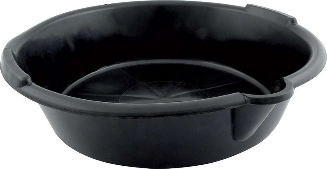 Allstar Drain Pan 7 qt 13.5 x 11" Round 7" Deep Plastic Black ALL40112