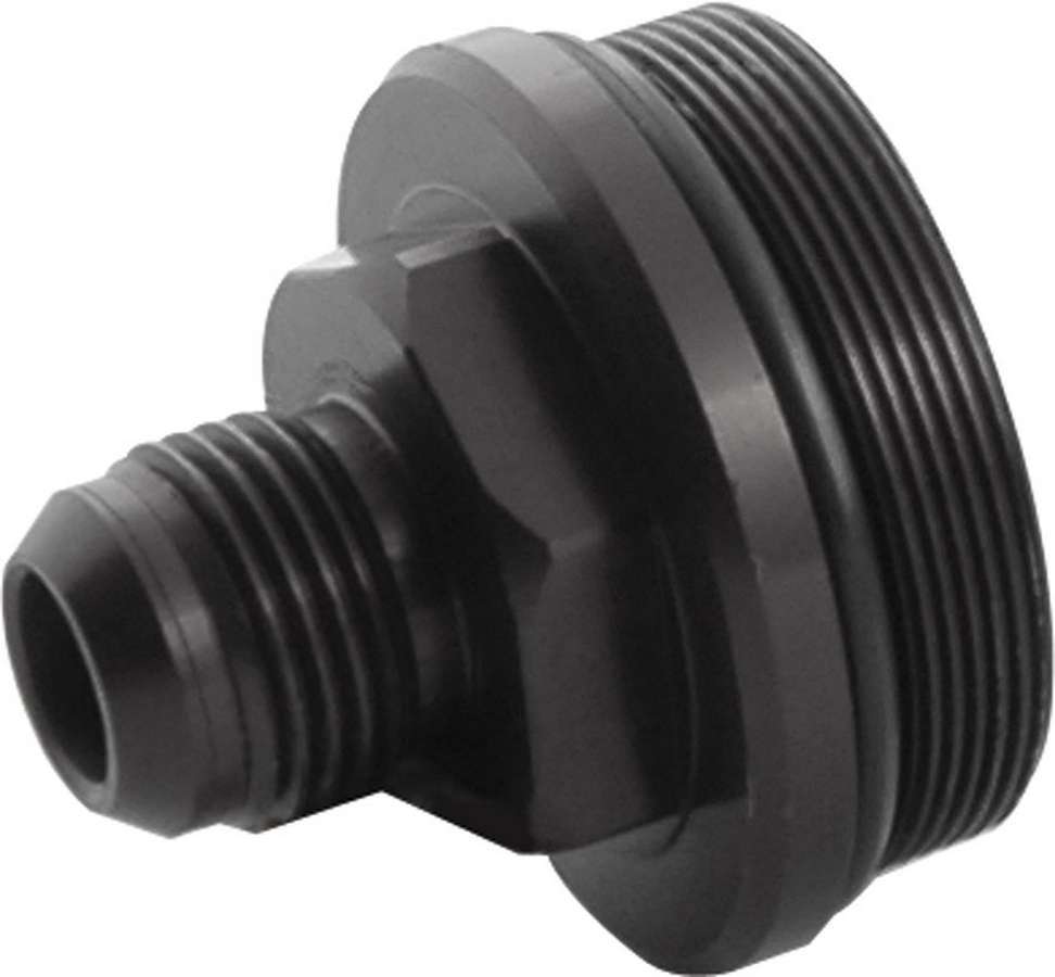 Allstar Fuel Filter End Cap 10 AN Male to 1-13/16"-20 Male O-Ring Aluminum Black Anodized ALL40226