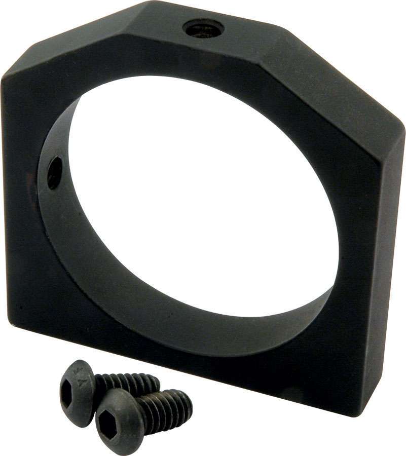 Allstar Fuel Filter Bracket Flat Mount 2" Diameter Aluminum Black Anodized ALL40235