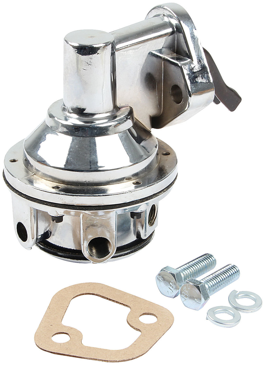 Allstar Fuel Pump Mechanical 80 gph 6.5-8 psi 1/4" NPT Female Inlet / Outlet Aluminum Polished ALL40261