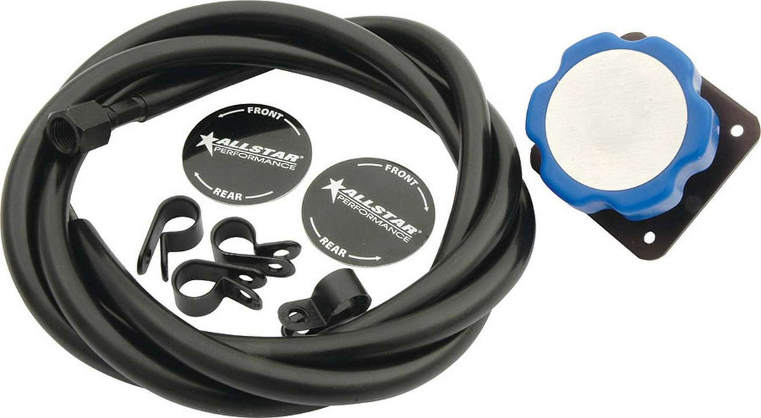 Allstar Brake Bias Adjuster Remote Panel Mount Bolt-On 3/8"-24 Thread 5 ft Cable / Housing Kit ALL42072