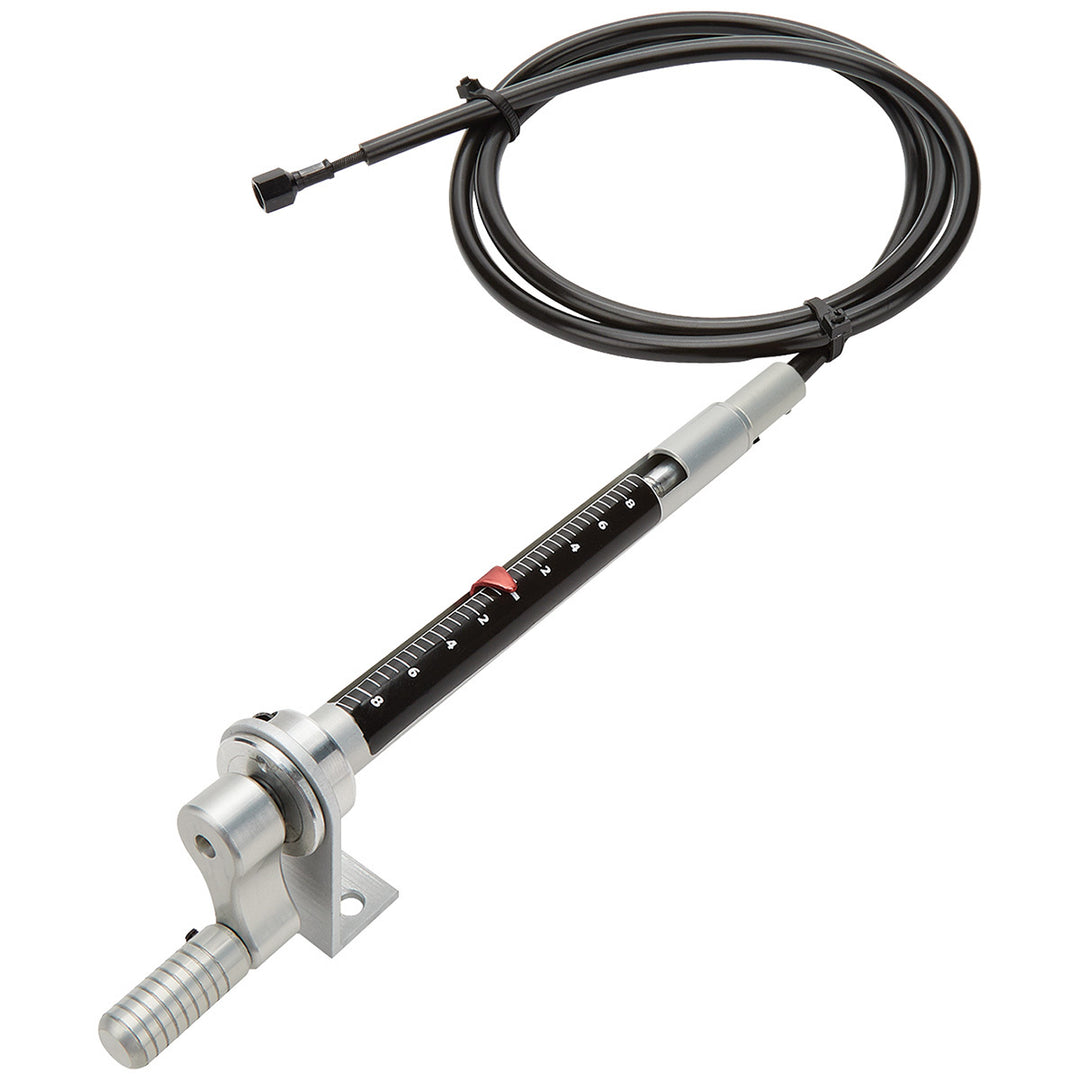 Allstar Brake Bias Adjuster Short Remote Panel Mount Bolt-On 3/8"-24 Thread 5 ft Cable Kit ALL42078