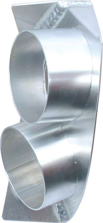 Allstar Spindle Duct Spindle Mount Driver Side Dual 3" Tubes 8" x 4.75" Wide Aluminum Fabricated ALL42112
