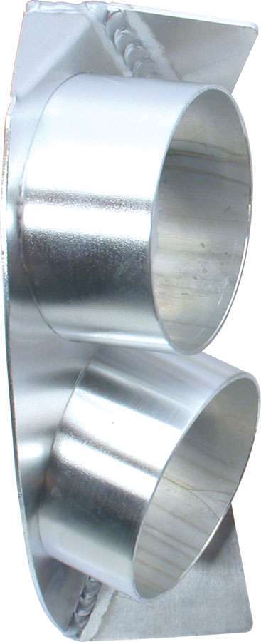 Allstar Spindle Duct Spindle Mount Passenger Side Dual 3" Tubes 8" x 4.75" Wide Aluminum ALL42113