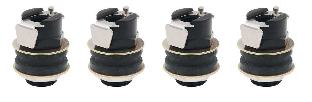 Allstar Tire Pressure Relief Valve 5/8" Wheel Hole Aluminum Black Anodized Schrader Set of 4 ALL44062