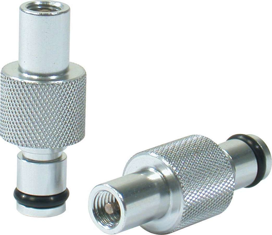 Allstar Schrader Valve Aluminum Natural Tire Pressure Relief Valve Pair ALL44065