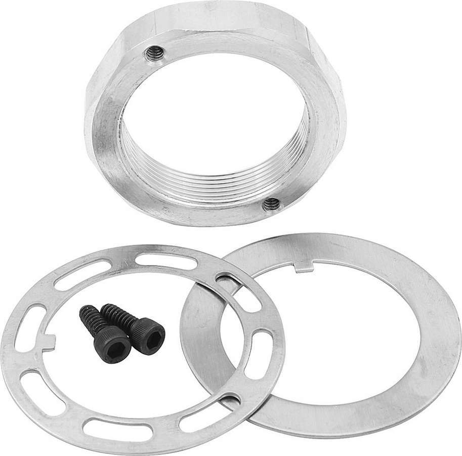 Allstar Spindle Nut Keyed Washer / Screws Included Aluminum Clear Anodized 2" Pin Wide Kit ALL44131