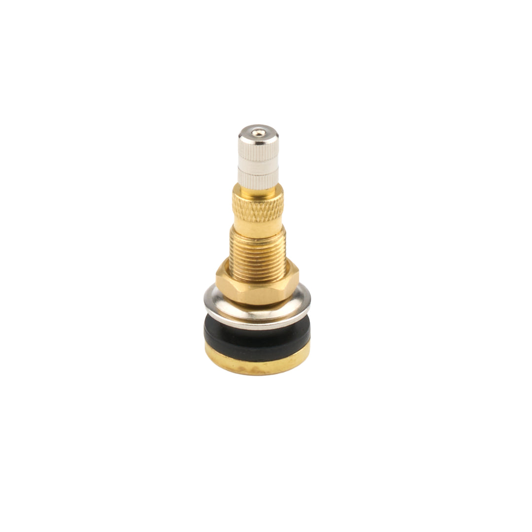 Allstar Valve Stem Fast-Flow Bolt On 5/8" Rim Hole Brass Natural ALL44164