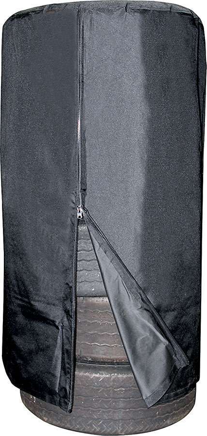 Allstar Tire Stack Cover 50" Tall 86" Circumference Zippered Canvas Black ALL44220