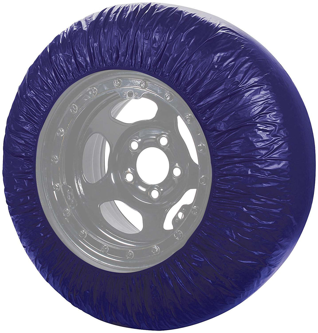 Allstar Tire Cover Dirt Tires 85 to 89" Circumference Tire Vinyl Blue Set of 4 ALL44222