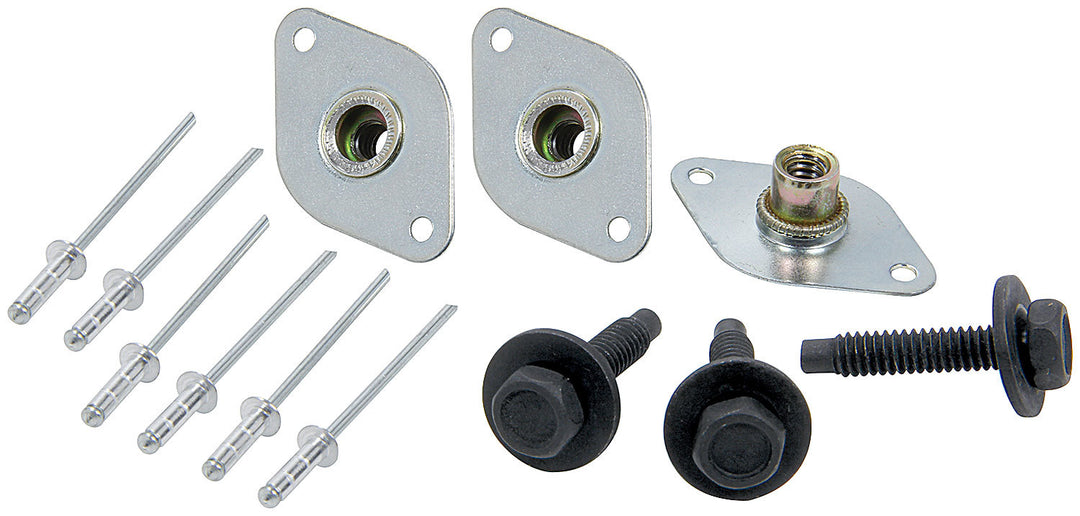Allstar Mud Cover Installation Kit Screw-In Inserts / Rivets Included 1" Spring Kit ALL44225