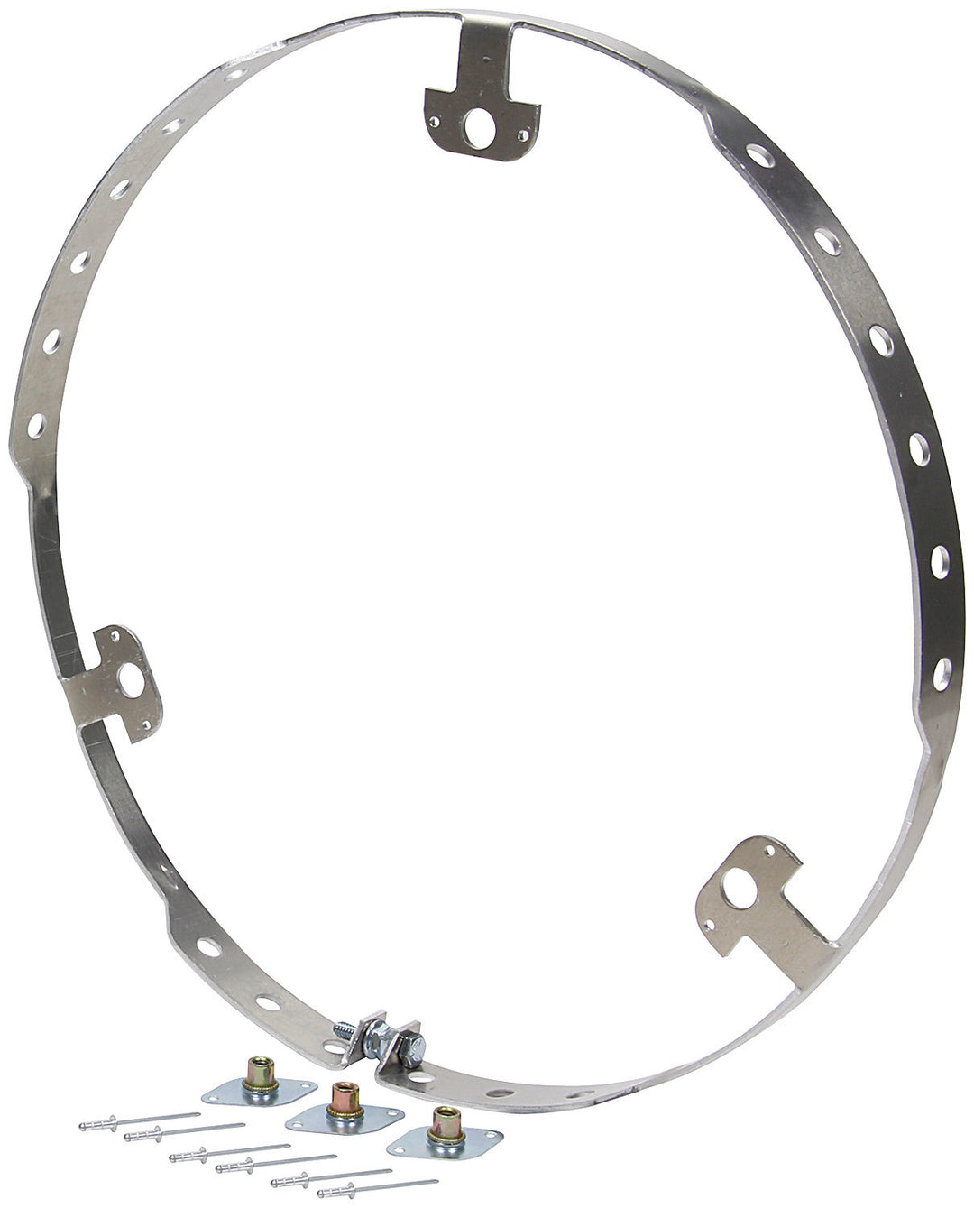 Allstar Mud Cover Ring Flat Style 3 Bolt-On Fasteners Aluminum 15" Wheels Mud Cover Kit ALL44245