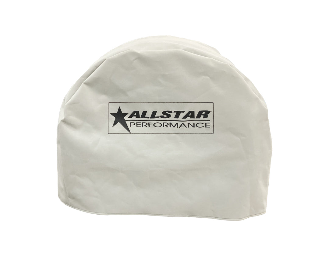 Allstar Tire Cover 14" Wide Tires Canvas White Open Wheel Cars ALL44258