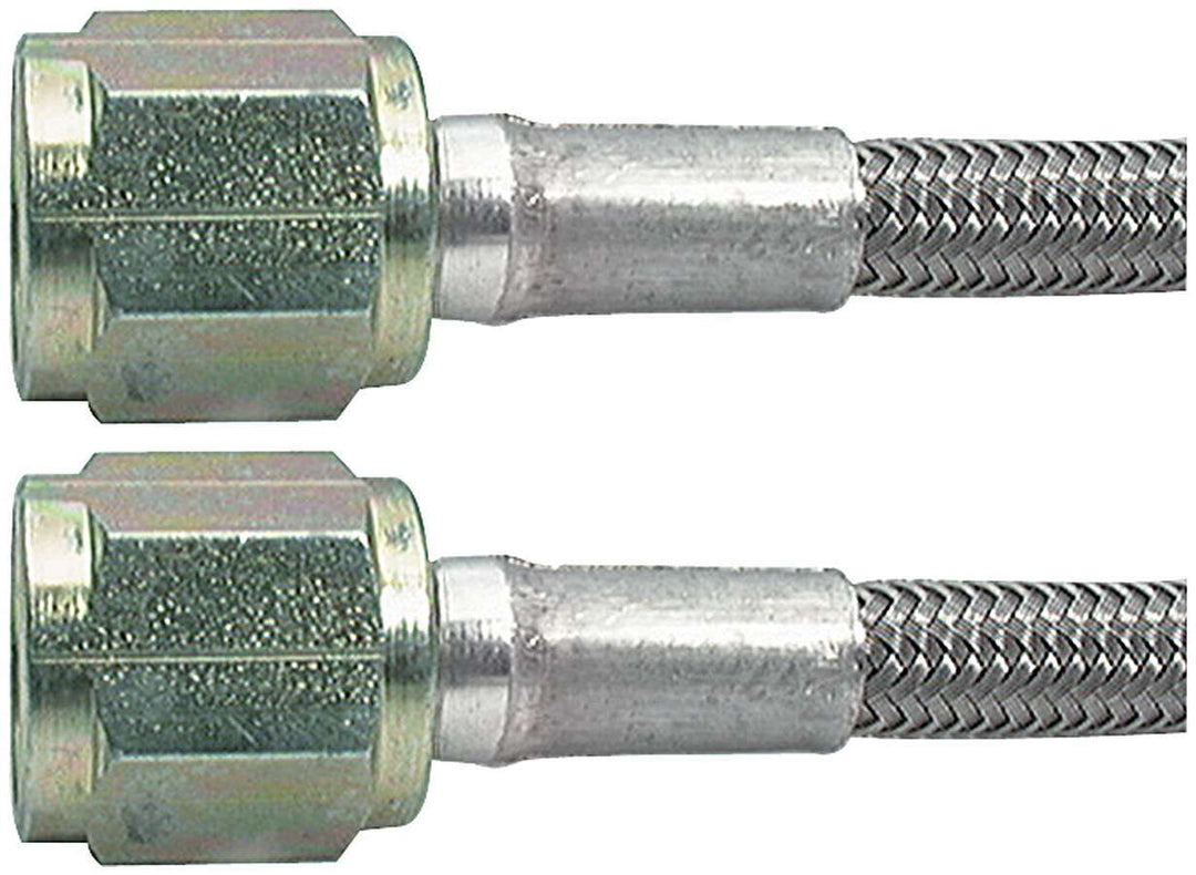 Allstar AN Hose Assembly 15" 3 AN Hose 4 AN Straight Female to 4 AN Straight Female Braided ALL46310-15