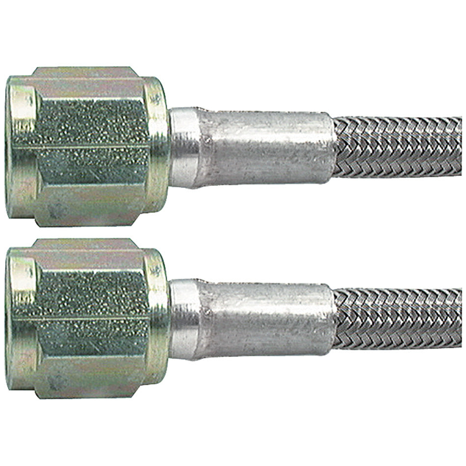 Allstar AN Hose Assembly 28" 3 AN Hose 4 AN Straight Female to 4 AN Straight Female Braided ALL46310-28