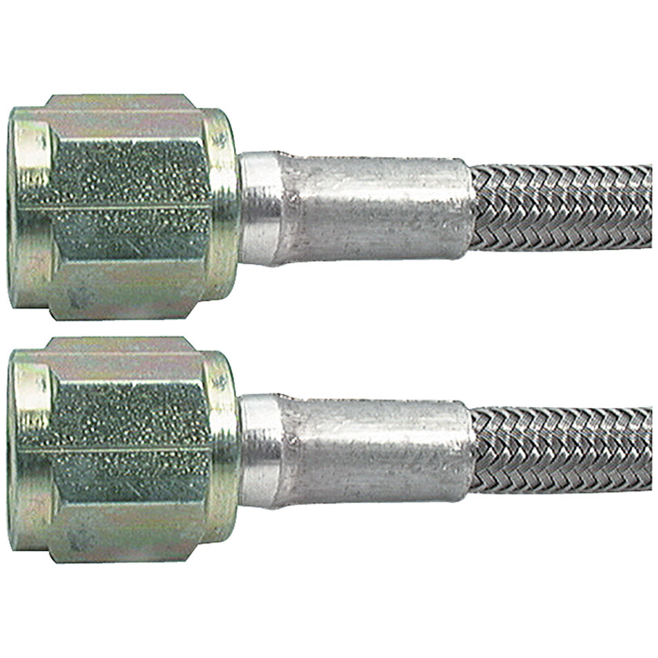 Allstar AN Hose Assembly 60" 3 AN Hose 4 AN Straight Female to 4 AN Straight Female Braided ALL46310-60