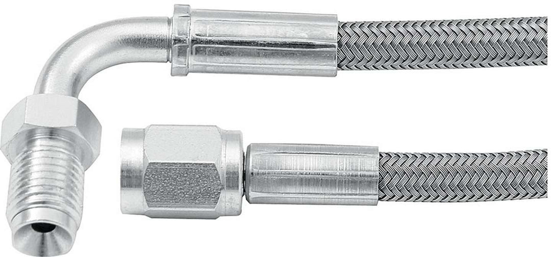 Allstar AN Hose Assembly 36" 3 AN Hose 3 AN Straight Female to 3/8"-24 90 Degree Inverted ALL46332-36
